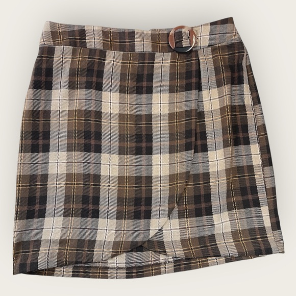 Cato Dresses & Skirts - Cato Women’s Brown Plaid Skirt. Size 26/28W